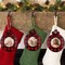 Wrapables Christmas Holiday Buffalo Plaid Wooden Photo Frame Ornaments with Jute String (Set of 12)